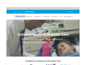 Image of Orthopedic Surgeon Website Design