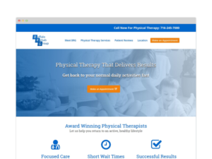 Image of Physical Therapist Website Design